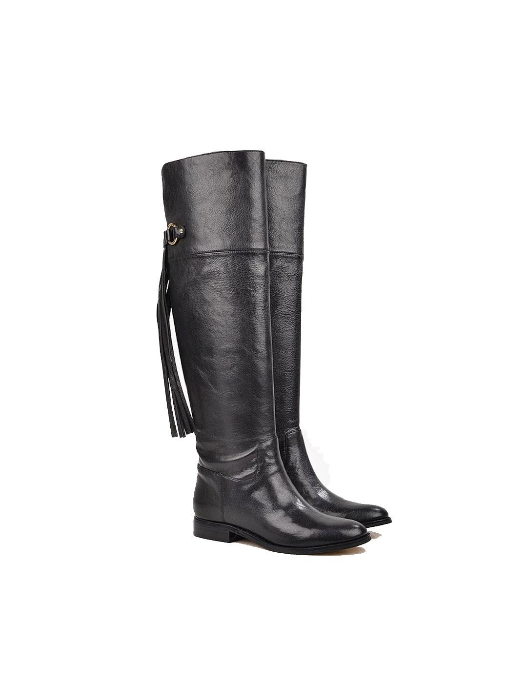 Botas altas Michael Kors negras Rhea Flat Boot plana