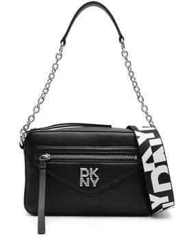 Bolso DKNY Greenpoint Camera Bag Negro y Plata