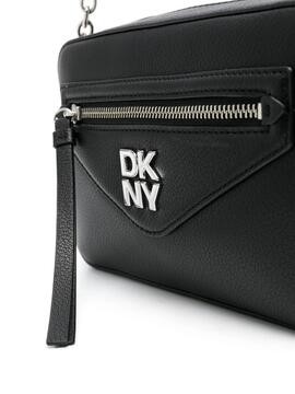 Bolso DKNY Greenpoint Camera Bag Negro y Plata