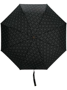 Paraguas Moschino negro estampado