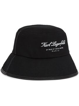 Gorro Karl Lagerfeld Hotel Karl Canvas Bucket Hat