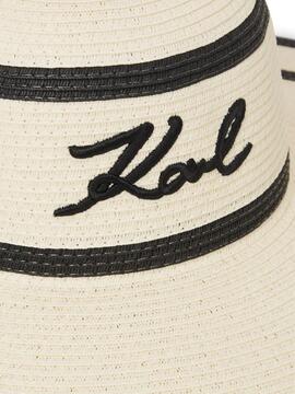 Pamela Karl Lagerfeld K/Signature Stripe Summer Ha