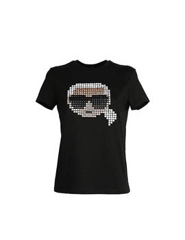 Camiseta Karl Lagerfeld negra Karl Pixel t-shirt