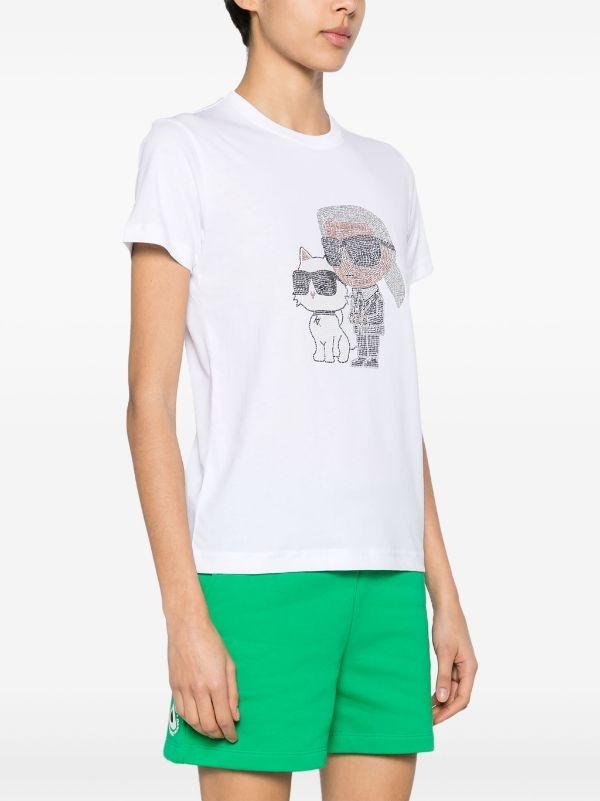 Camiseta Karl Lagerfeld Ikonik RS Blanca