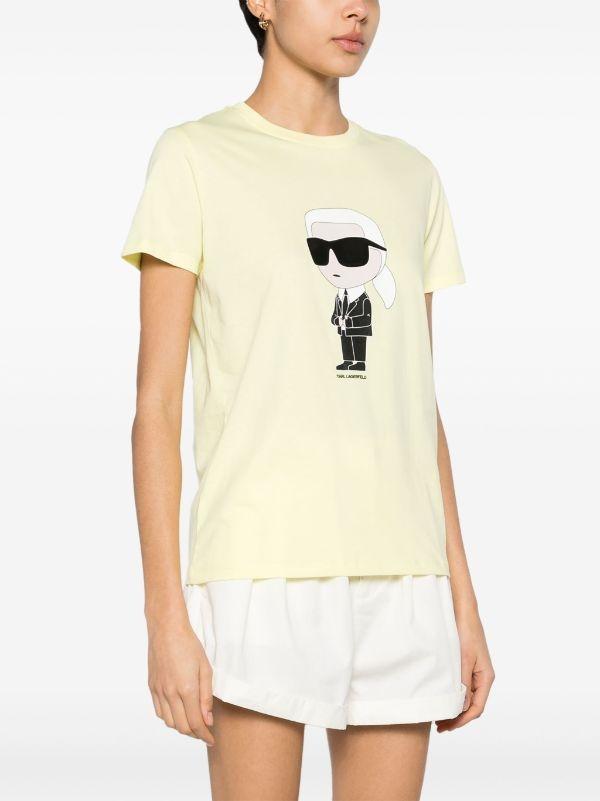 Camiseta Karl Lagerfeld Ikonik 2.0 Amarilla