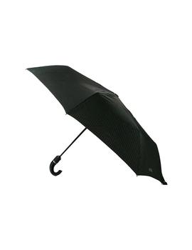 Paraguas Moschino negro rayas diplomáticas