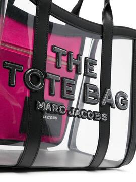 Bolso Marc Jacobs The Medium Tote Clear Negro