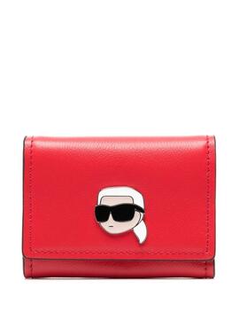 Cartera Karl Lagerfeld K/Ikonik Leather SM Roja