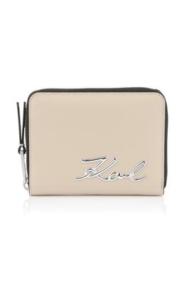 Cartera Karl Lagerfeld K/Sign 2.0 MD Zip Crudo