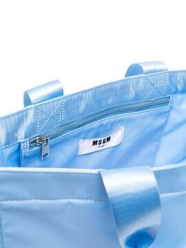 Bolso MSGM Nylon Shopping Bag Azul