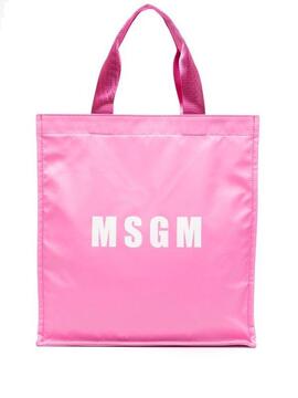 Bolso MSGM Nylon Shopping Bag Rosa