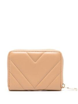 Cartera Pequeña Patrizia Pepe Piel Pompei Beige