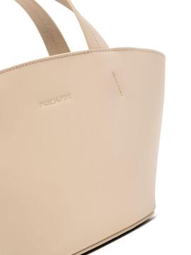 Bolso Patrizia Pepe Minimal City Pequeño Beige