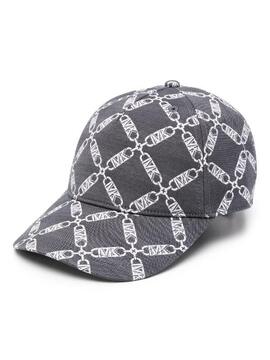 Gorra Michael Kors MK Logo Jacquard B&W