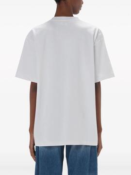 Camiseta JW Anderson Puffin Embroidery Tee Blanca