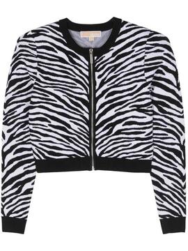 Chaqueta Michael Kors Zebra Spine Zip