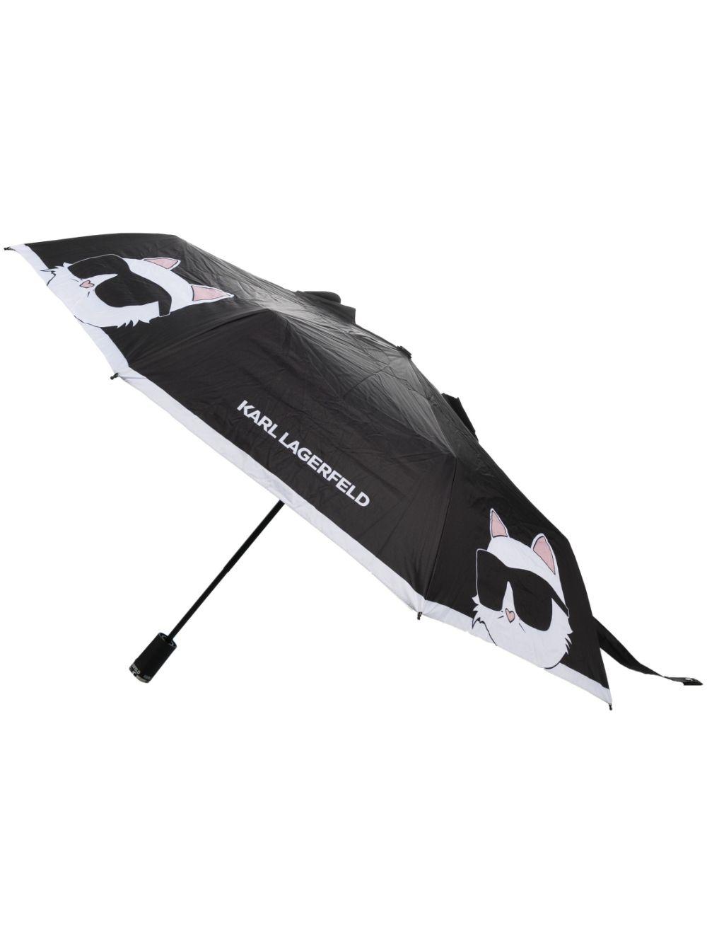 Paraguas Karl Lagerfeld K/Ikonik Choupette Small Umbrella