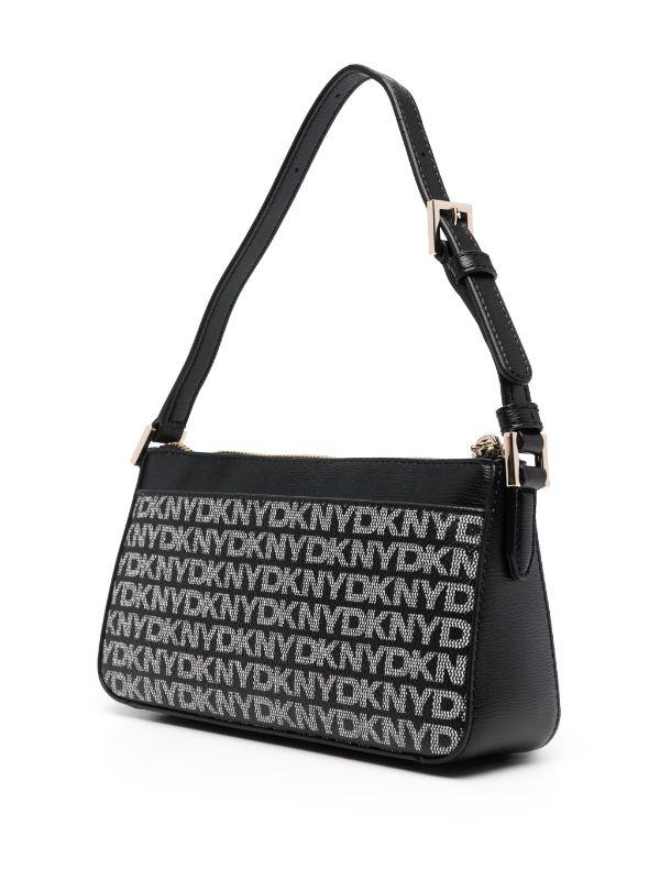 Bolso DKNY Bryant Ave Camera Bag Monogram Negro