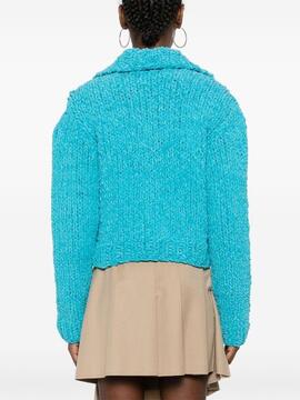 Cárdigan JW Anderson Chenille Azul Ártico