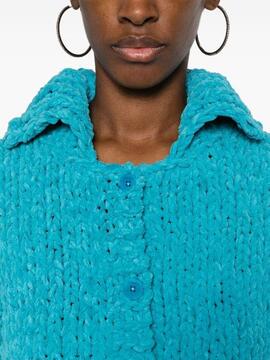 Cárdigan JW Anderson Chenille Azul Ártico