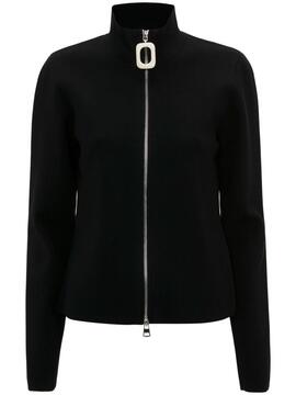 Cardigan JW Anderson Fitted Zip Up Negra