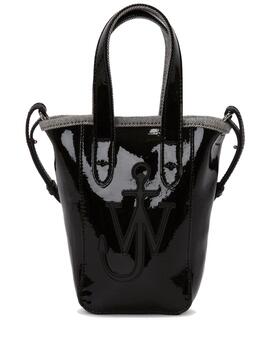 Bolso JW Anderson Mini Belt Tote Shiny Black