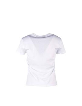 Camiseta karl Lagerfeld blanca con logotipo bauhaus