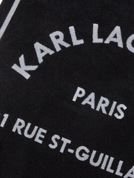 Toalla Karl Lagerfeld RSG Beach Towel Negra