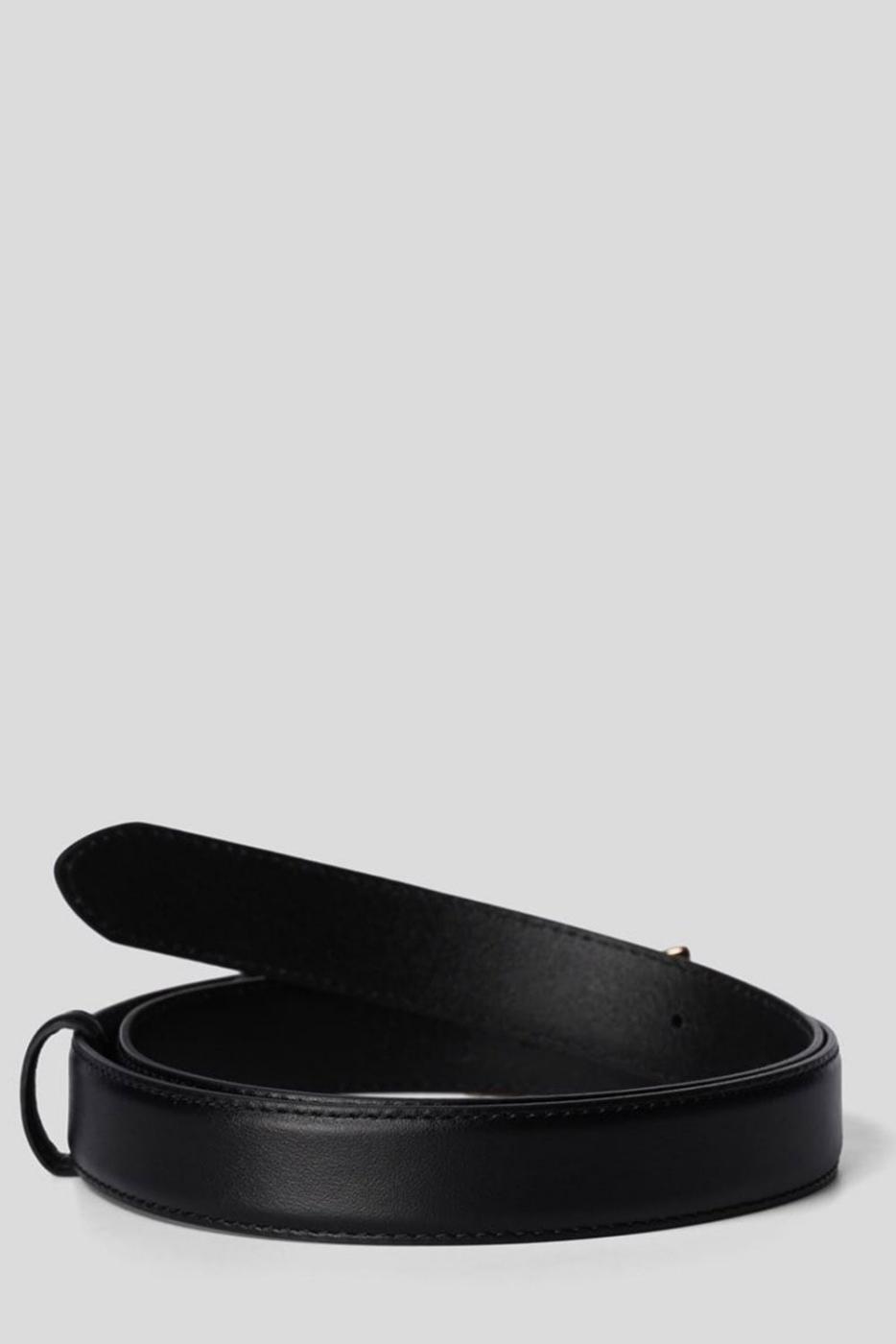 Cinturón Karl Lagerfeld K/Signature Negro Dorado