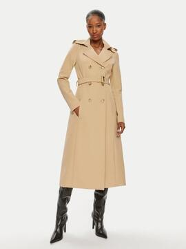 Gabardina Patrizia Pepe Slim Fit Beige