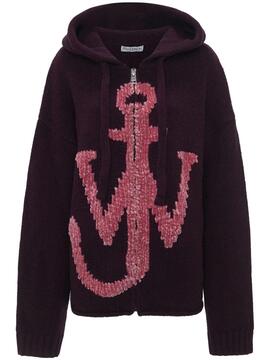 Sudadera JW Anderson Zip Through Anchor Hoodie