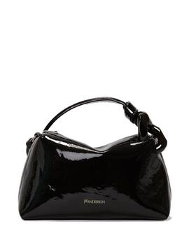 Bolso JW Anderson Corner Bag Efecto Charol Negro