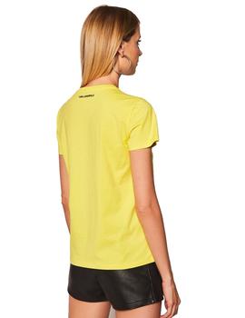 Camiseta Karl Lagerfeld amarilla Ikonik Outline t-