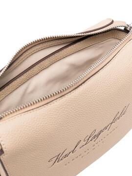 Bolso Karl Lagerfeld Hotel Karl Crossbody Beige