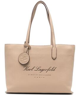 Bolso Karl Lagerfeld Hotel Karl Medium Tote Beige