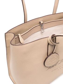 Bolso Karl Lagerfeld Hotel Karl Medium Tote Beige