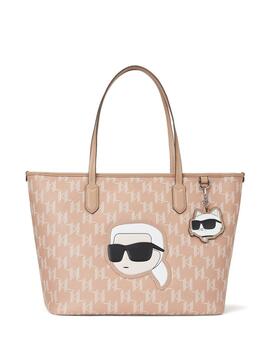 Bolso Karl Lagerfeld K/Ikonik Monogram CC Rosa