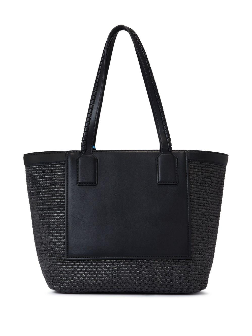 Bolso Karl Lagerfeld RSG Raffia Large Tote Negro