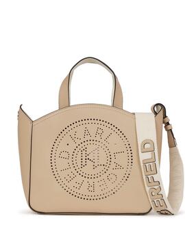 Bolso Karl Lagerfeld K/Circle Perforated Beige