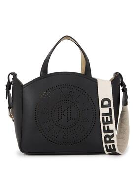 Bolso Karl Lagerfeld K/Circle Perforated Negro