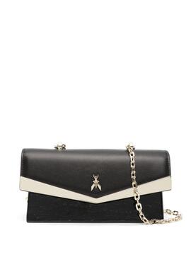 Bolso Patrizia Pepe Fly Bamby Marble Gold Negro