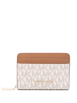 Cartera Michael Kors Jet Set Coin Card Case Beige