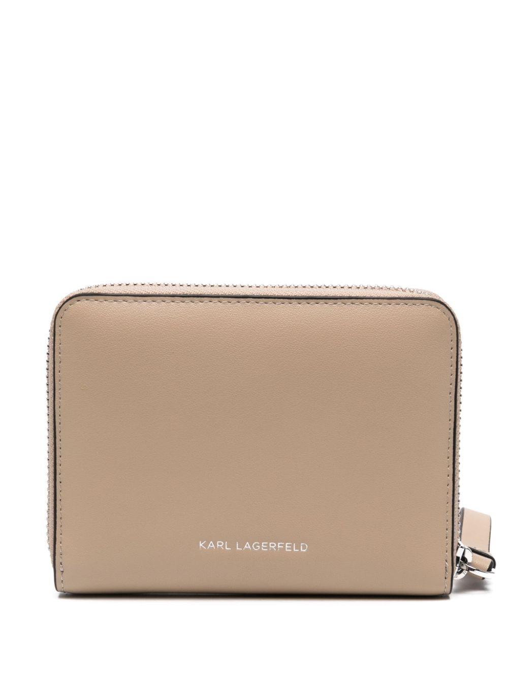 Cartera Karl Lagerfeld K/Circle Perforated Beige