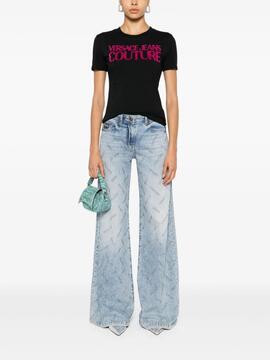 Camiseta Versace Jeans Couture Logo Terciopelo