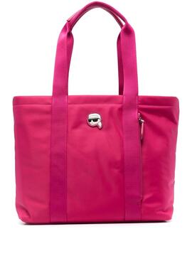 Bolso Karl Lagerfeld K/Ikonik Nylon Tote Rojo