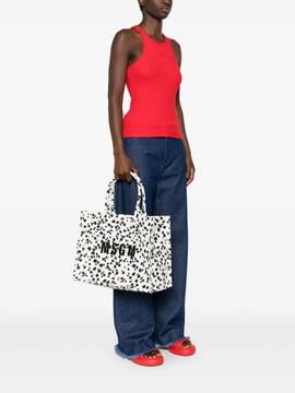 Bolso MSGM Printed Medium Tote Dalmatian