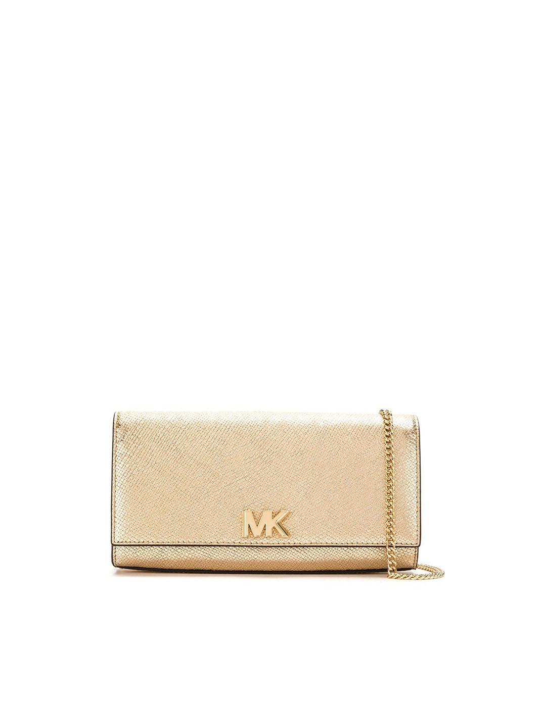 Michael Kors dorado Mott Metallic Leather wallet