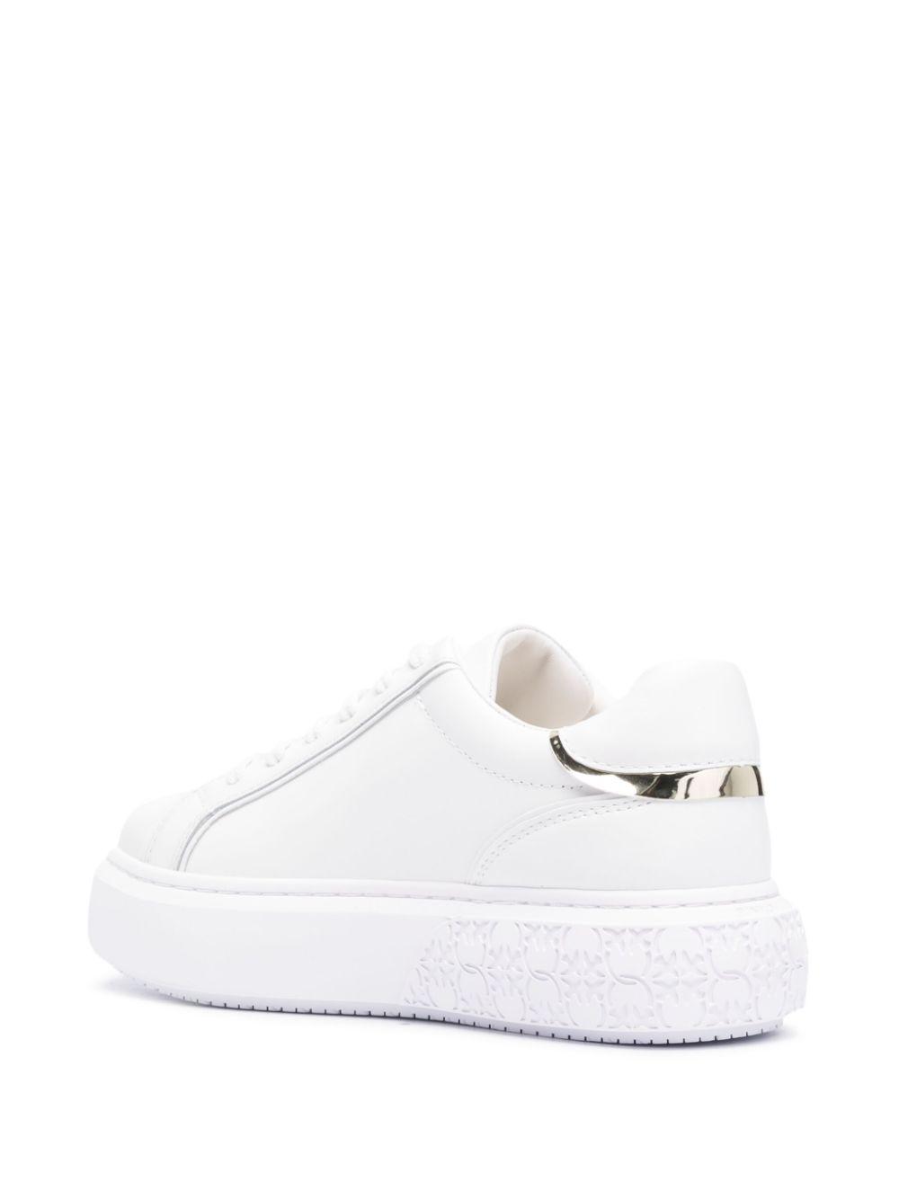 Sneaker Pinko Yoko 01 Mirror White Blanca Plateado