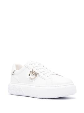 Sneaker Pinko Yoko 01 Mirror White Blanca Plateado