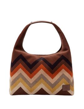 Bolso Missoni Vertical Hobo Medium Wave Marrón